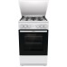 Плита Gorenje комбінована, 68л, 50x60см, емальовані реш, з кришкою, білий