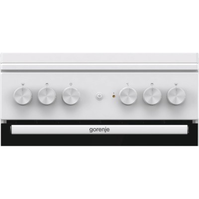 Плита Gorenje комбінована, 68л, 50x60см, емальовані реш, з кришкою, білий