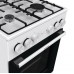 Плита Gorenje комбінована, 68л, 50x60см, емальовані реш, з кришкою, білий