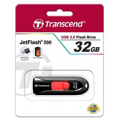 USB флеш накопитель Transcend 32GB JetFlash 590 USB 2.0 (TS32GJF590K)