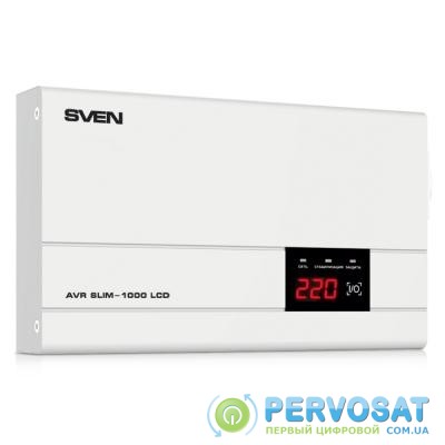 Стабилизатор AVR SLIM-1000 LCD SVEN (00380034)