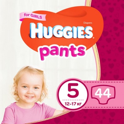 Підгузок Huggies Pants 5 для девочек (12-17 кг) 44 шт (5029053564036)