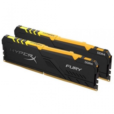 Модуль пам'яті для комп'ютера DDR4 64GB (2x32GB) 3200 MHz HyperX Fury RGB HyperX (HX432C16FB3AK2/64)