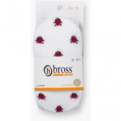 Колготки Bross з сонечками білі (12194-3-5G-white)