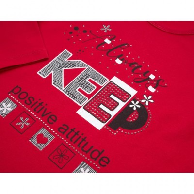 Набір дитячого одягу Breeze "ALWAYS KEEP POSITIVE ATTITUDE" (13591-134G-red)