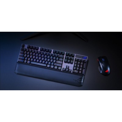 Клавіатура ASUS ROG Strix Scope RGB 105key NX Red Wireless Deluxe USB/WL/BT RU Black