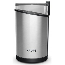 Кавомолка Krups роторна 200Вт, об'єм зерен-85г, пластик/метал, чорний Кавомолка Krups роторна 200Вт, об'єм зерен-85г, пластик/метал, чорний