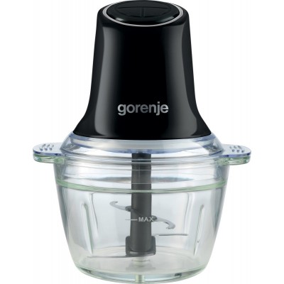 Подрібнювач Gorenje, 500Вт, чаша-1000мл, скло, чорний