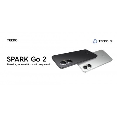 Смартфон TECNO Spark Go 2 (KM4) 6.67" 3/64ГБ, 2SIM, 5000мА•год, Veil White
