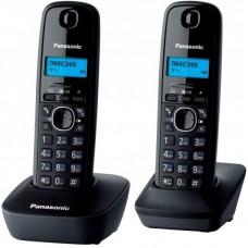 Радіотелефон DECT Panasonic KX-TG1612UAH Black Grey Радіотелефон DECT Panasonic KX-TG1612UAH Black Grey