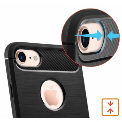 Чохол до моб. телефона для Apple iPhone 7 Carbon Fiber (Black) Laudtec (LT-AI7B)