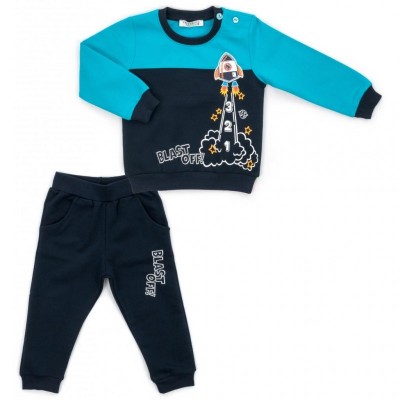 Набір дитячого одягу Breeze з ракетою (13284-86B-blue)