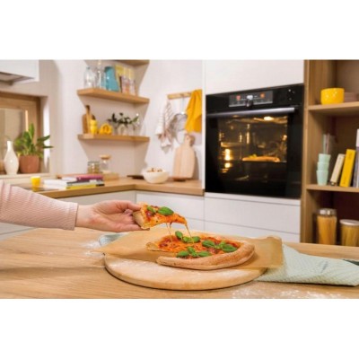 Духова шафа Gorenje електрична, 77л, A+, TouchFree, пара, дисплей, Wi-Fi керування, піроліз, готув. на різн рівнях, нерж
