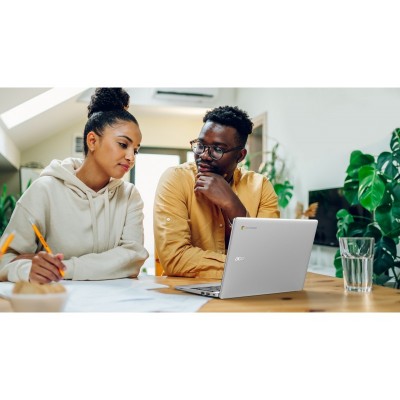 Ноутбук Acer Chromebook CB311-12H 11" IPS, Intel C N100, 8GB, F128GB, UMA, ChromeOS, сріблястий