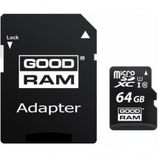 Карта пам'яті GOODRAM 64GB microSDXC Class 10 (M1AA-0640R12) Карта пам'яті GOODRAM 64GB microSDXC Class 10 (M1AA-0640R12)
