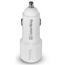 Зарядное устройство ColorWay 2USB 2.4A white (CW-CHA007-WT)
