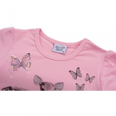 Кофта Breeze з оленям і метеликами (7309-104G-pink)