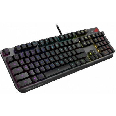 Клавіатура ігрова ASUS ROG Strix Scope RX Red USB RU RGB, Black