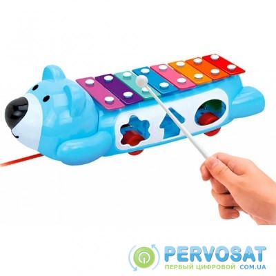Развивающая игрушка BeBeLino Ксилофон-сортер на колесах (58021-2)