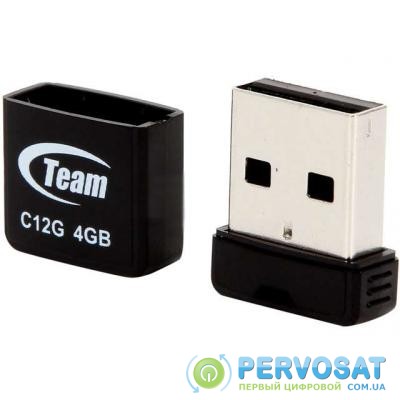 USB флеш накопитель Team 4GB C12G Black USB 2.0 (TC12G4GB01)