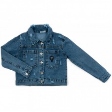 Піджак Toontoy джинсовий з потертостями (6108-128G-blue) Піджак Toontoy джинсовий з потертостями (6108-128G-blue)