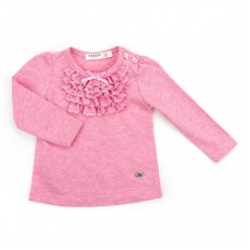 Кофта Breeze з мереживною оборкою (10040-80G-pink) Кофта Breeze з мереживною оборкою (10040-80G-pink)
