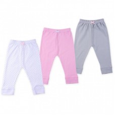 Штани дитячі Luvable Friends 3 шт рожеві для дівчаток (32139.0-3) Штани дитячі Luvable Friends 3 шт рожеві для дівчаток (32139.0-3)