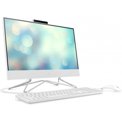 Персональний комп'ютер-моноблок HP All-in-One 21.5FHD IPS AG/Intel i3-10100T/8/1000/int/kbm/DOS/White