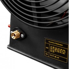 Теплова гармата газова GRAPHITE, акумуляторна 18В, 30кВт, 200м кв, 500м куб/год, IP24, чорний