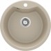 Мийка кухонна Deante Solis, граніт, круг, без крила, 480х480х194мм, чаша - 1, накладна, пісок