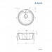 Мийка кухонна Deante Solis, граніт, круг, без крила, 480х480х194мм, чаша - 1, накладна, пісок