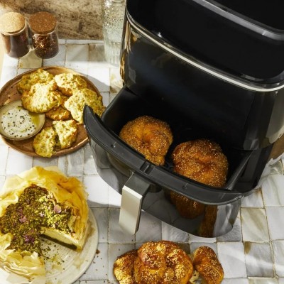 Мультипіч Moulinex Easy Fry Grill&Steam, 1430Вт, чаша-6.2л, сенсорне керув., 8 програм, пластик, чорний