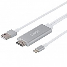 Перехідник 2E Lightning to HDMI with USB A Male Cable, Alumium Shell,2 m (2EW-2327) Перехідник 2E Lightning to HDMI with USB A Male Cable, Alumium Shell,2 m (2EW-2327)