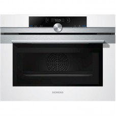 Вбудовувана електрична духова шафа с мікрохв. режимом Siemens CM633GBW1- Ш-45см/7 реж/45л./А/диспл/білий