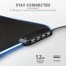 Trust GXT 765 Glide-Flex RGB Mouse Pad with USB Hub Black