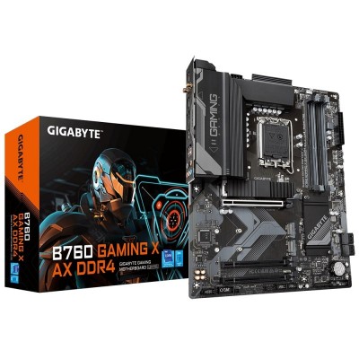 Материнська плата GIGABYTE B760 GAMING X AX DDR4 s1700 B760 4xDDR4 M.2 HDMI DP ATX