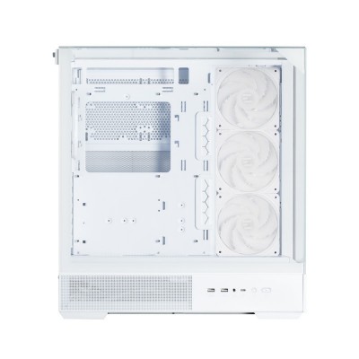 Корпус Zalman P40 Prism Plus без БЖ, 2xUSB3.0, 1x Type C, 3x120мм ARGB Reverse,  1x120мм ARGB, VGA 420мм, LCS ready, TG TG Side/Front/Top Panel, ATX, білий