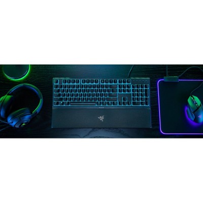 Клавіатура мембранна Razer Ornata V3 X 104key, USB-A, EN/UK, RGB, чорний