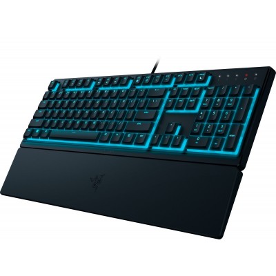 Клавіатура мембранна Razer Ornata V3 X 104key, USB-A, EN/UK, RGB, чорний