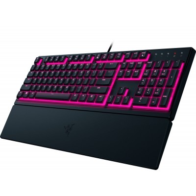 Клавіатура мембранна Razer Ornata V3 X 104key, USB-A, EN/UK, RGB, чорний