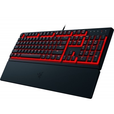 Клавіатура мембранна Razer Ornata V3 X 104key, USB-A, EN/UK, RGB, чорний