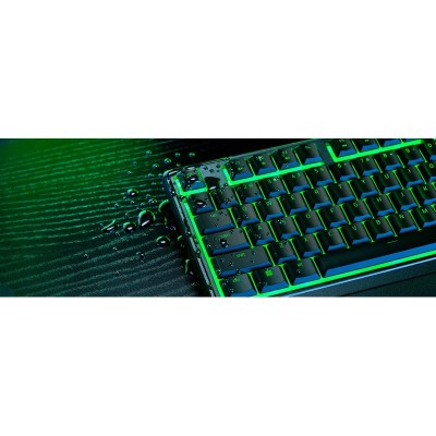 Клавіатура мембранна Razer Ornata V3 X 104key, USB-A, EN/UK, RGB, чорний