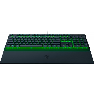 Клавіатура мембранна Razer Ornata V3 X 104key, USB-A, EN/UK, RGB, чорний