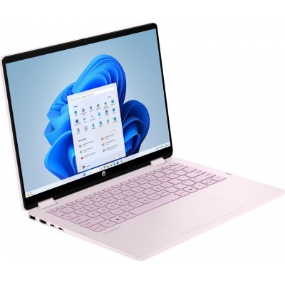 Ноутбук HP OmniBook 5 Flip x360 14" 2K IPS Touch, Intel 3-100U, 8GB, F512GB, UMA, DOS, рожевий