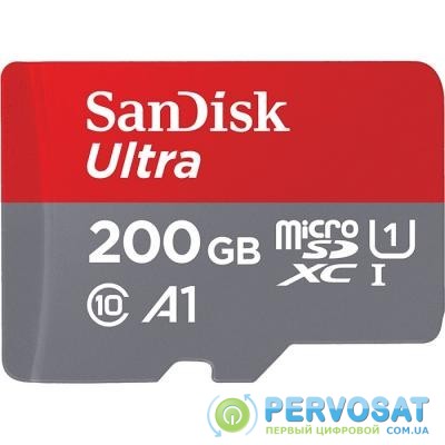 Карта памяти SANDISK 200GB microSDXC class 10 UHS-I Ultra (SDSQUAR-200G-GN6MN)