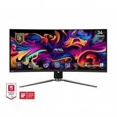 Монітор MSI 34" MAG 341CQP 2xHDMI, DP, USB-C, 2xUSB, QD-OLED, 3440x1440, 21:9, 175Hz, 0.03ms, sRGB 139%, CURVED, FreeSync, HAS, HDR400 Монітор MSI 34" MAG 341CQP 2xHDMI, DP, USB-C, 2xUSB, QD-OLED, 3440x1440, 21:9, 175Hz, 0.03ms, sRGB 139%, CURVED, FreeSync, HAS, HDR400