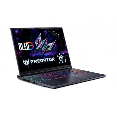 Ноутбук Acer Predator Helios Neo 16 PHN16-73 16" WQXGA OLED, Intel U9-275HX, 64GB, F2TB, NVD5090-24, Lin, чорний