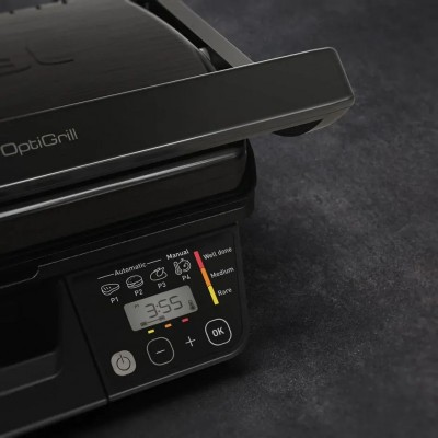Гриль Tefal прижимний Optigrill , 2000Вт, з`ємні пластини, метал, чорний Гриль Tefal прижимний Optigrill , 2000Вт, з`ємні пластини, метал, чорний