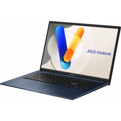 Ноутбук ASUS Vivobook 17 X1704VA-AU455 17.3" FHD IPS, Intel 5 120U, 16GB, F512GB, UMA, NoOS, Блакитний