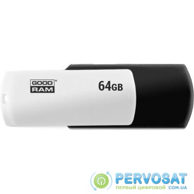 USB флеш накопитель GOODRAM 64GB UCO2 Colour Black&White USB 2.0 (UCO2-0640KWR11)